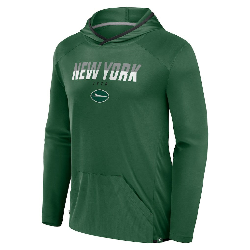 Fanatics New York Jets Transitional Defender Hoodie Long Sleeve T-Shirt Green