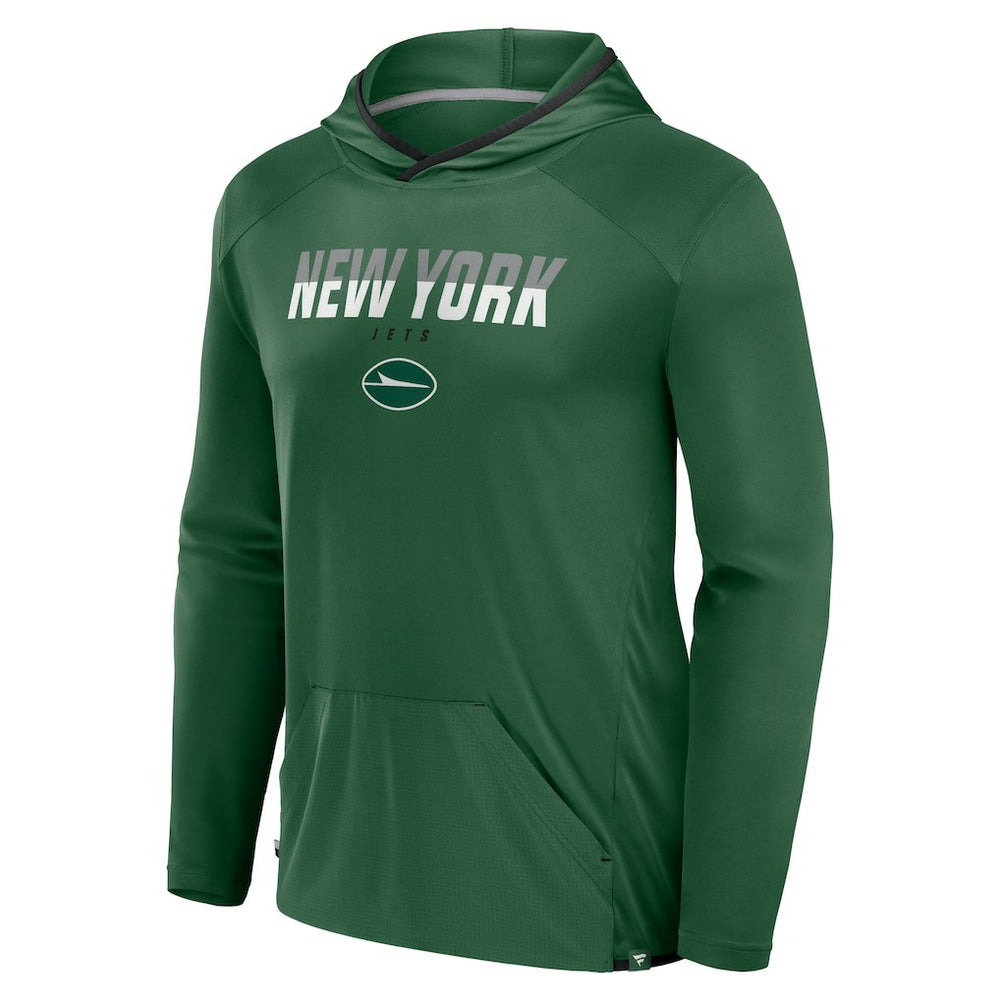Fanatics New York Jets Transitional Defender Hoodie Long Sleeve T-Shirt Green