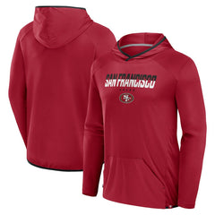 Fanatics San Francisco 49ers Transitional Defender Hoodie Long Sleeve T-Shirt Scarlet