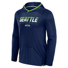 Fanatics Seattle Seahawks Transitional Defender Hoodie Long Sleeve T-Shirt College Navy