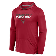 Fanatics Tampa Bay Buccaneers Transitional Defender Hoodie Long Sleeve T-Shirt Red