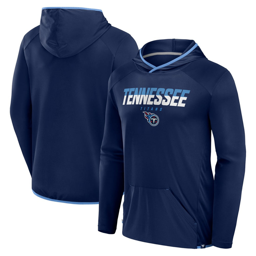 Fanatics Tennessee Titans Transitional Defender Hoodie Long Sleeve T-Shirt Navy