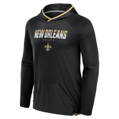 Fanatics New Orleans Saints Transitional Defender Hoodie Long Sleeve T-Shirt Black