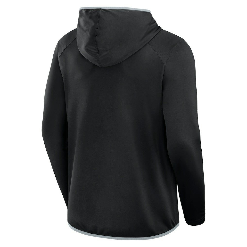 Fanatics Las Vegas Raiders Transitional Defender Hoodie Long Sleeve T-Shirt Black