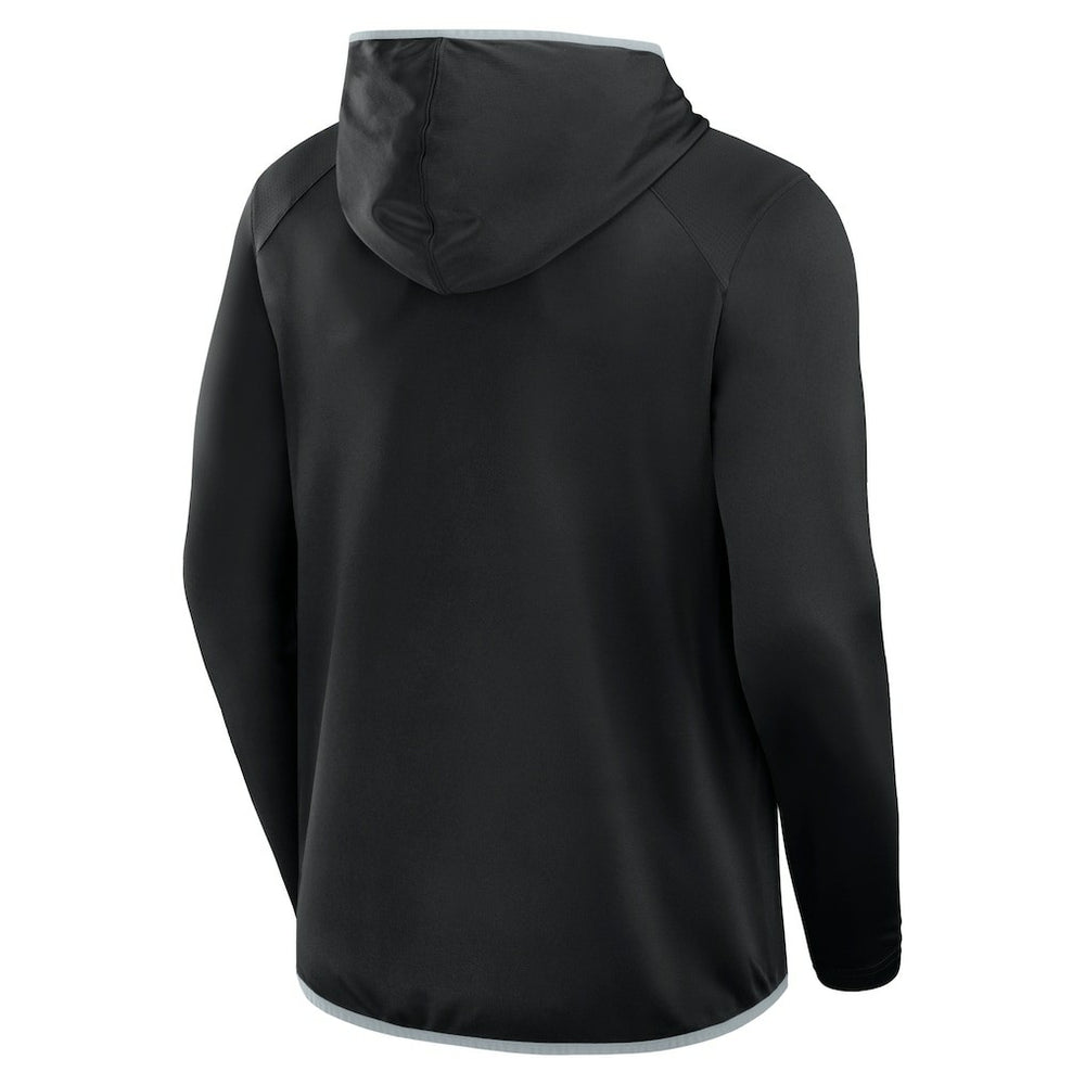 Fanatics Las Vegas Raiders Transitional Defender Hoodie Long Sleeve T-Shirt Black