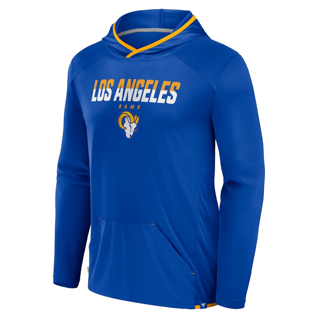 Fanatics Los Angeles Rams Transitional Defender Hoodie Long Sleeve T-Shirt Royal