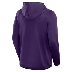 Fanatics Baltimore Ravens Transitional Defender Hoodie Long Sleeve T-Shirt Purple