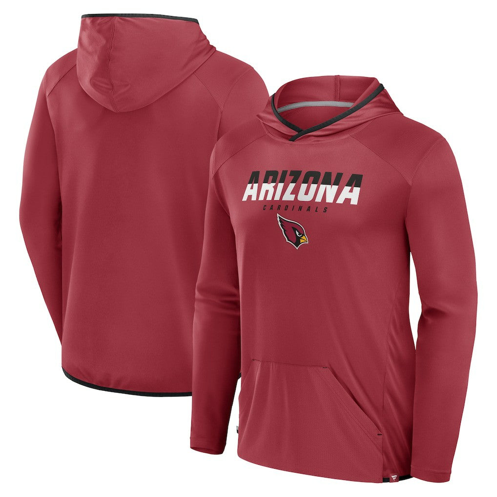 Fanatics Arizona Cardinals Transitional Defender Hoodie Long Sleeve T-Shirt Cardinal
