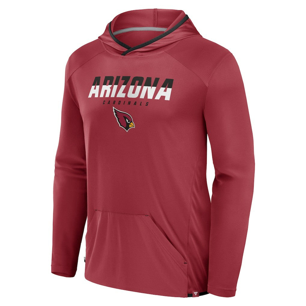 Fanatics Arizona Cardinals Transitional Defender Hoodie Long Sleeve T-Shirt Cardinal