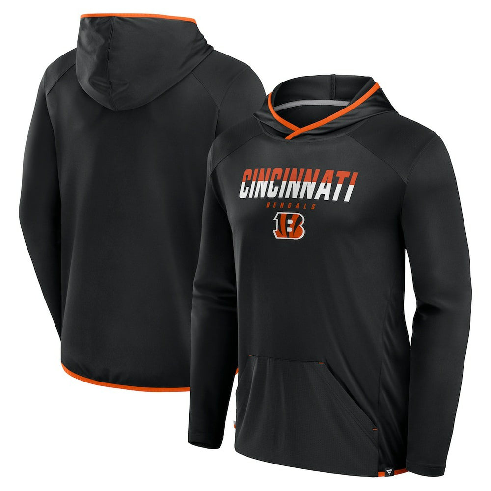 Fanatics Cincinnati Bengals Transitional Defender Hoodie Long Sleeve T-Shirt Black