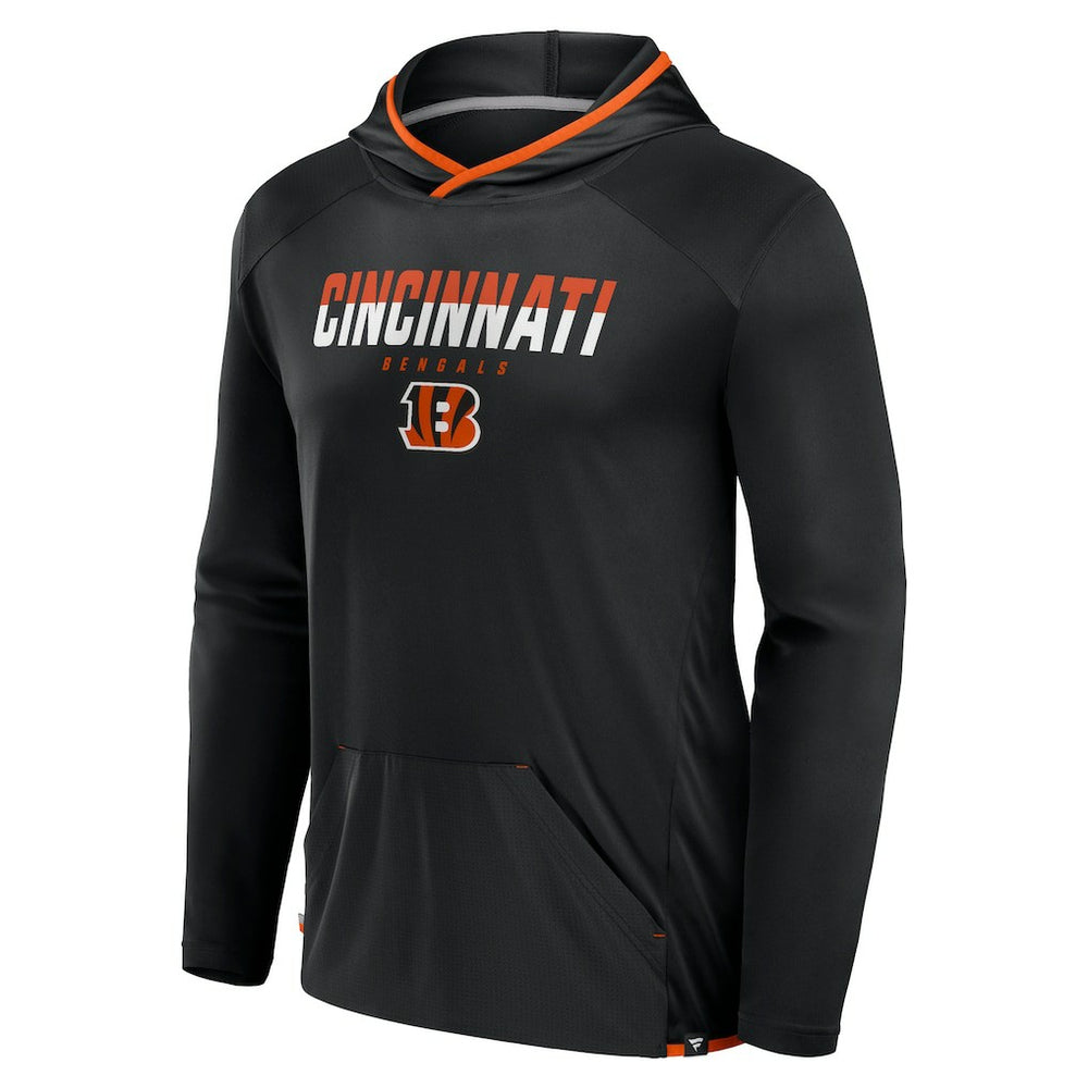 Fanatics Cincinnati Bengals Transitional Defender Hoodie Long Sleeve T-Shirt Black