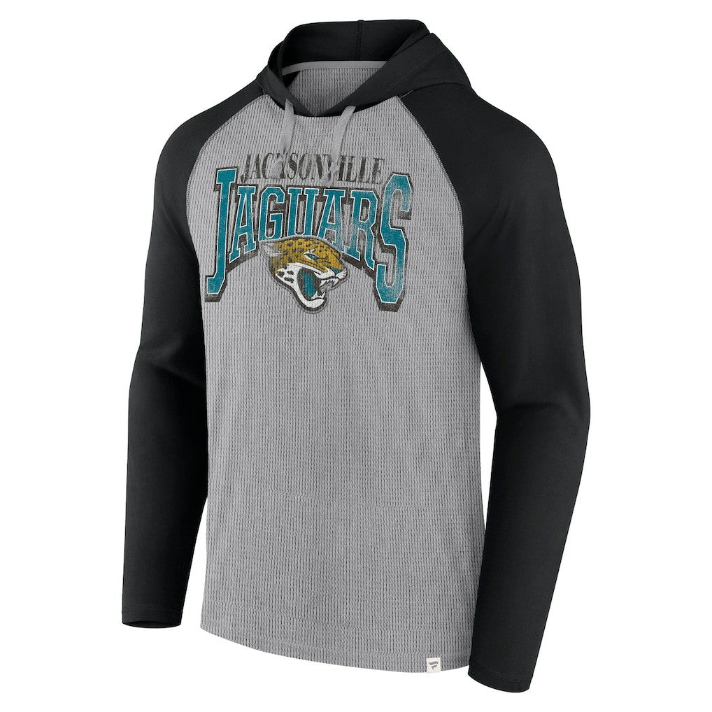 Fanatics Jacksonville Jaguars Under Center Long Sleeve Hoodie T-Shirt Gray/Black