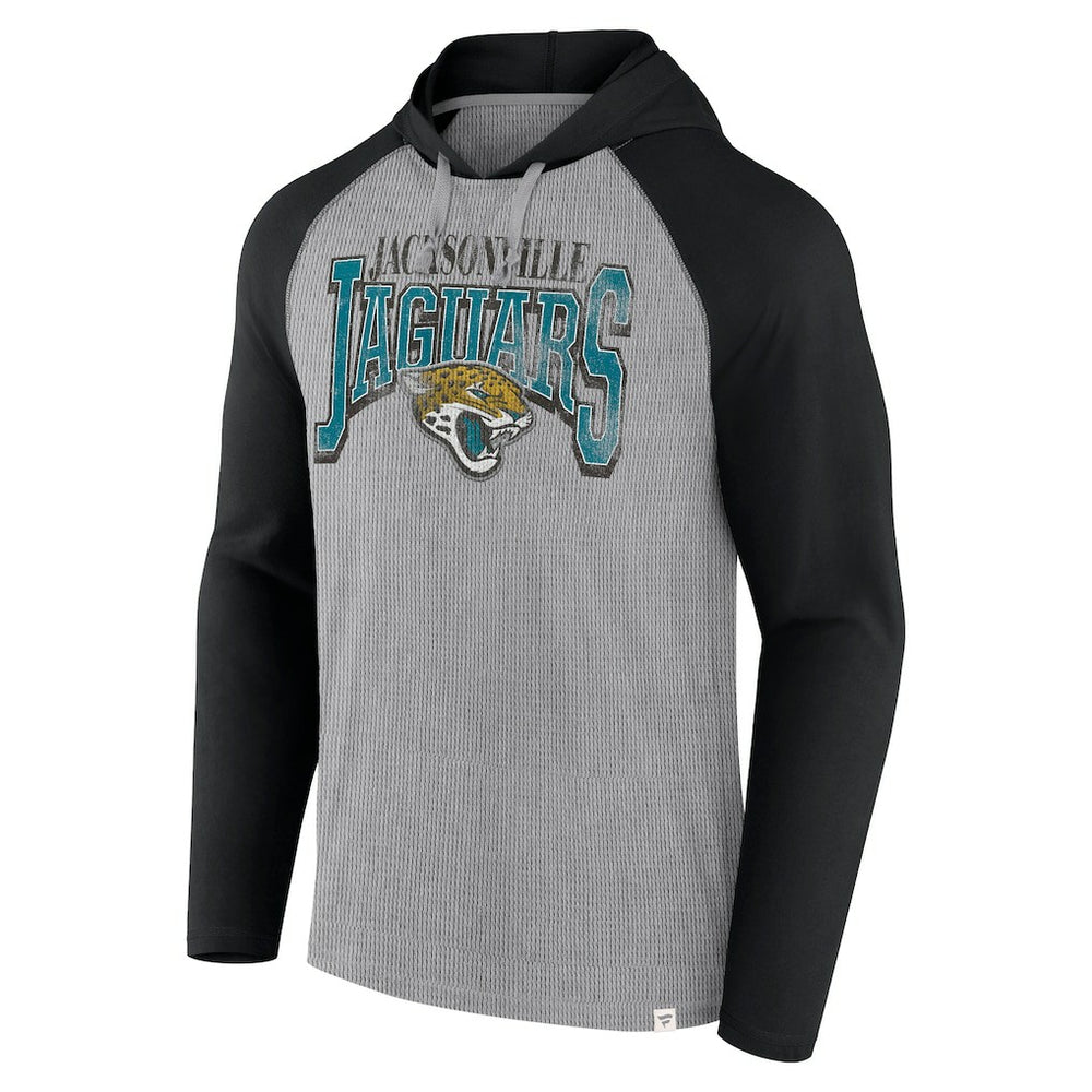 Fanatics Jacksonville Jaguars Under Center Long Sleeve Hoodie T-Shirt Gray/Black
