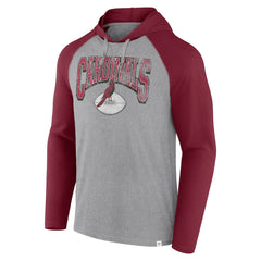 Fanatics Arizona Cardinals Under Center Long Sleeve Hoodie T-Shirt Gray/Cardinal