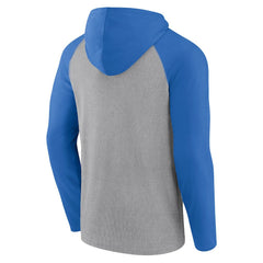 Fanatics Los Angeles Chargers Under Center Long Sleeve Hoodie T-Shirt Gray/Powder Blue