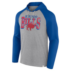 Fanatics Buffalo Bills Under Center Long Sleeve Hoodie T-Shirt Gray/Royal
