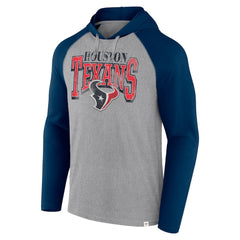 Fanatics Houston Texans Under Center Long Sleeve Hoodie T-Shirt Gray/Navy