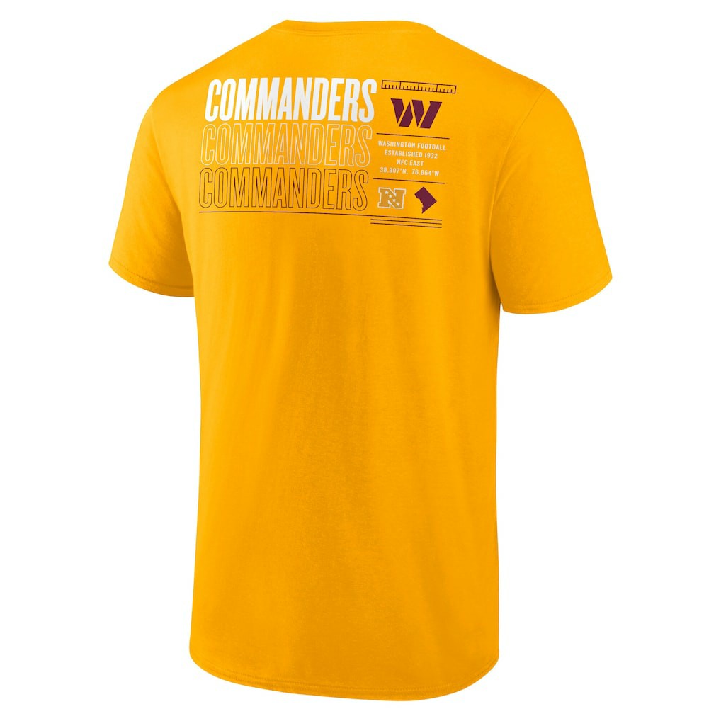 Fanatics Washington Commanders Repeat Stats T-Shirt Gold