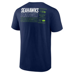 Fanatics Seattle Seahawks Repeat Stats T-Shirt College Navy