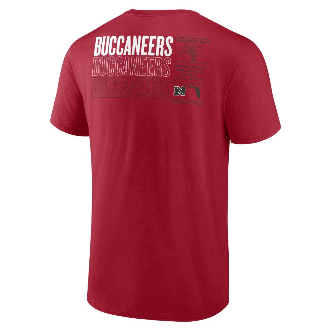 Fanatics Tampa Bay Buccaneers Repeat Stats T-Shirt Red