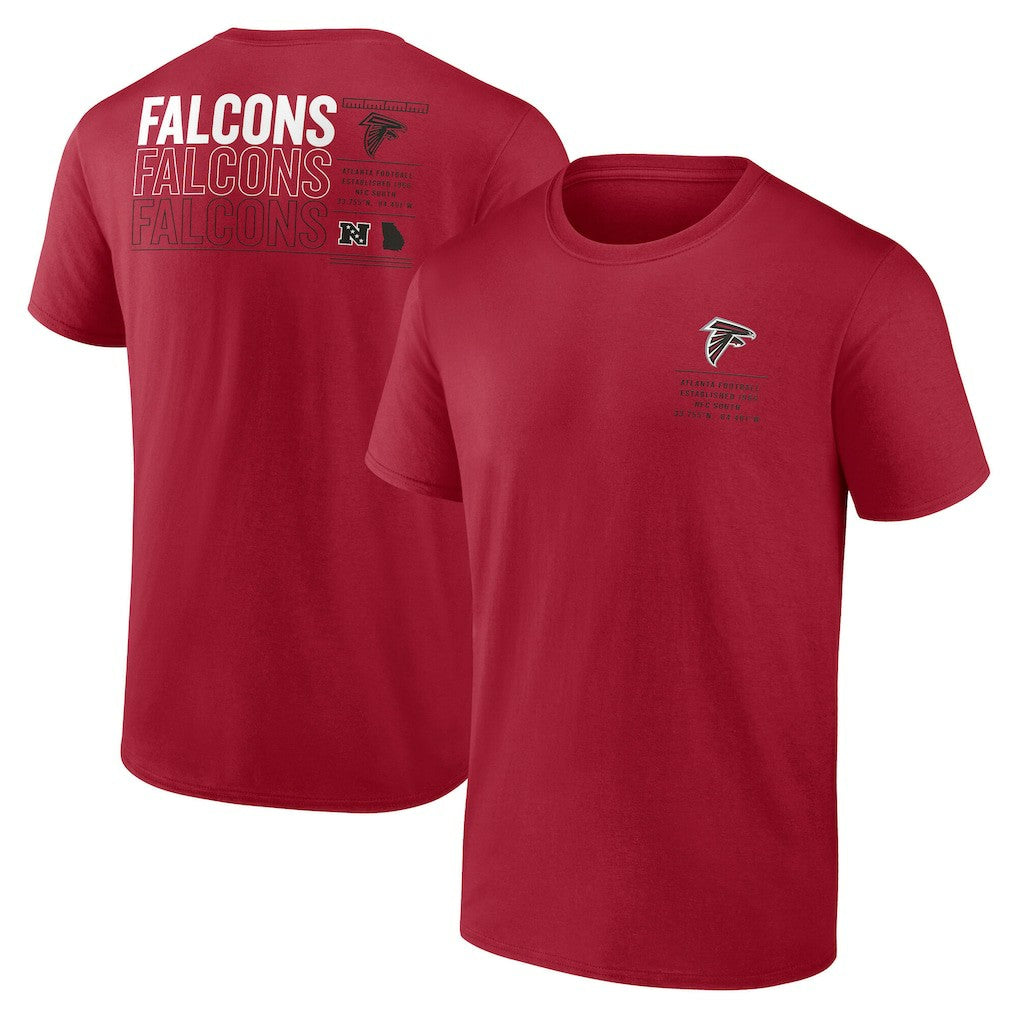Fanatics Atlanta Falcons Repeat Stats T-Shirt Red