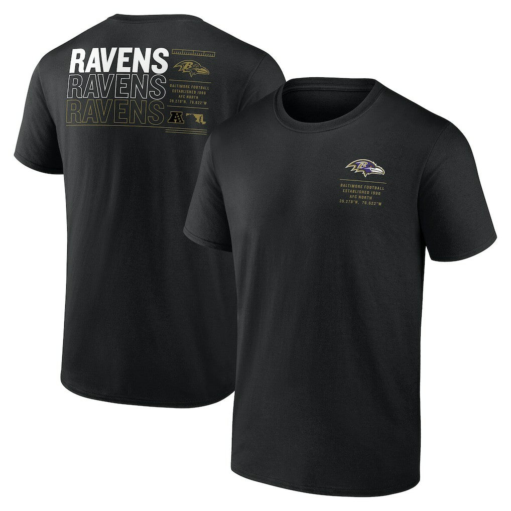 Fanatics Baltimore Ravens Repeat Stats T-Shirt Black