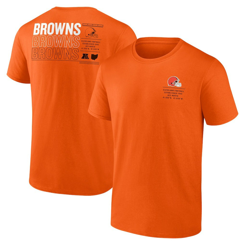 Fanatics Cleveland Browns Repeat Stats T-Shirt Orange