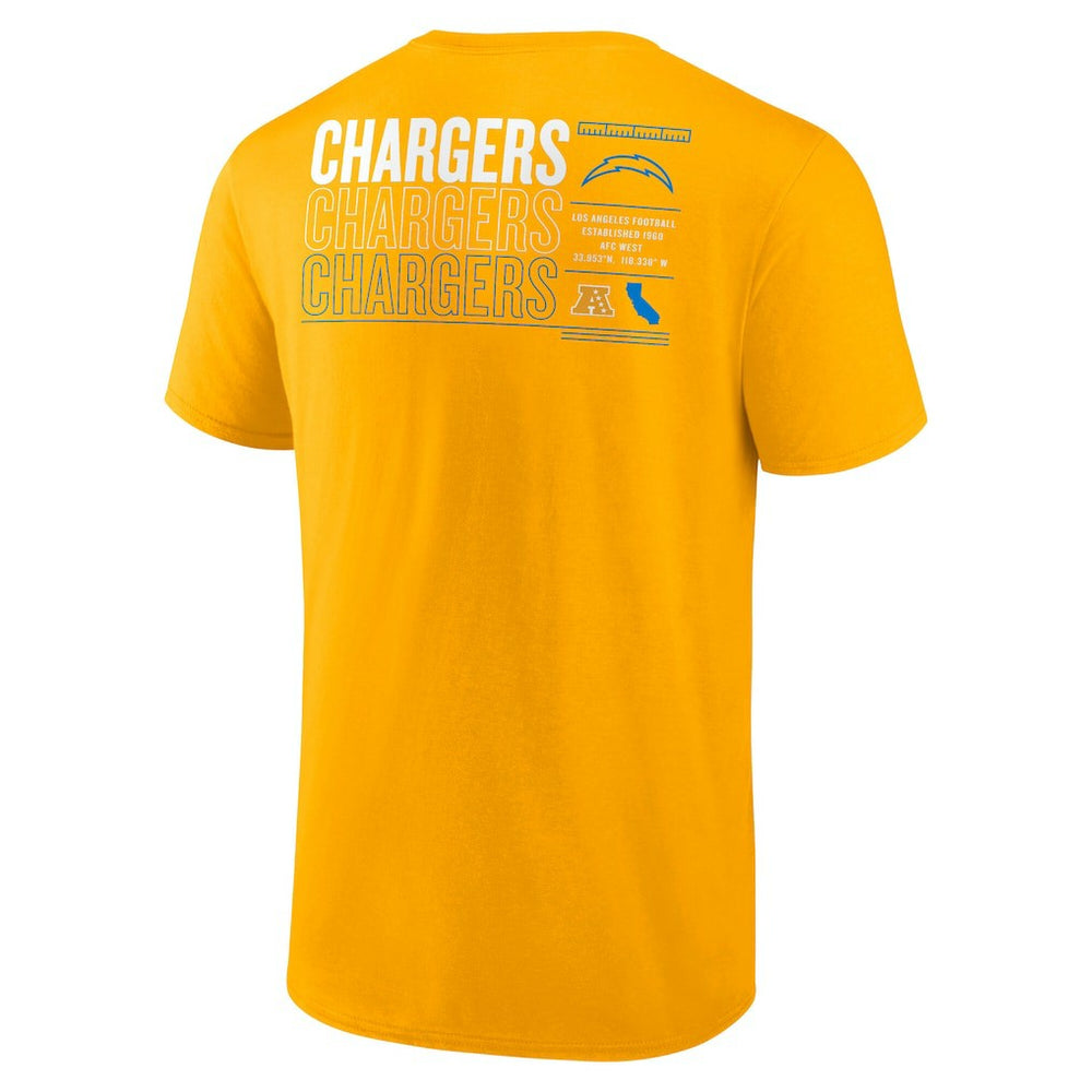 Fanatics Los Angeles Chargers Repeat Stats T-Shirt Gold