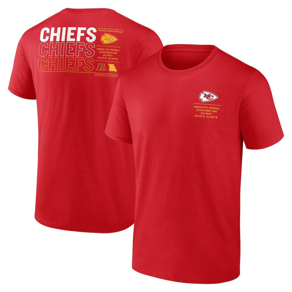 Fanatics Kansas City Chiefs Repeat Stats T-Shirt Red