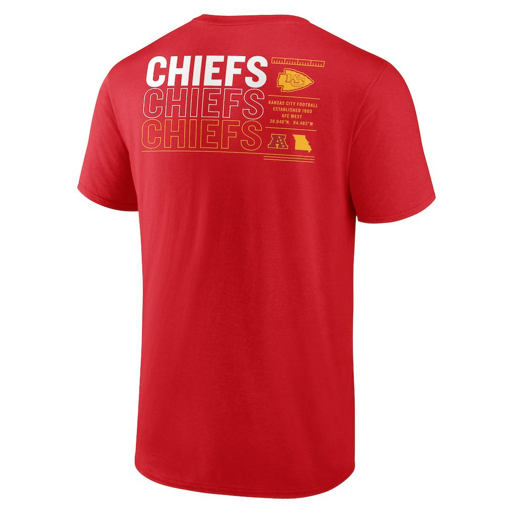 Fanatics Kansas City Chiefs Repeat Stats T-Shirt Red