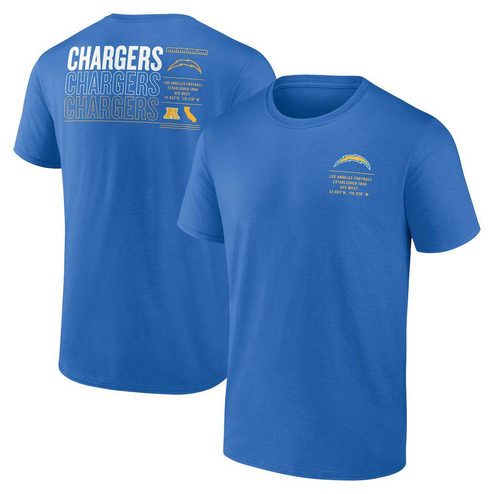 Fanatics Los Angeles Chargers Repeat Stats T-Shirt Powder Blue