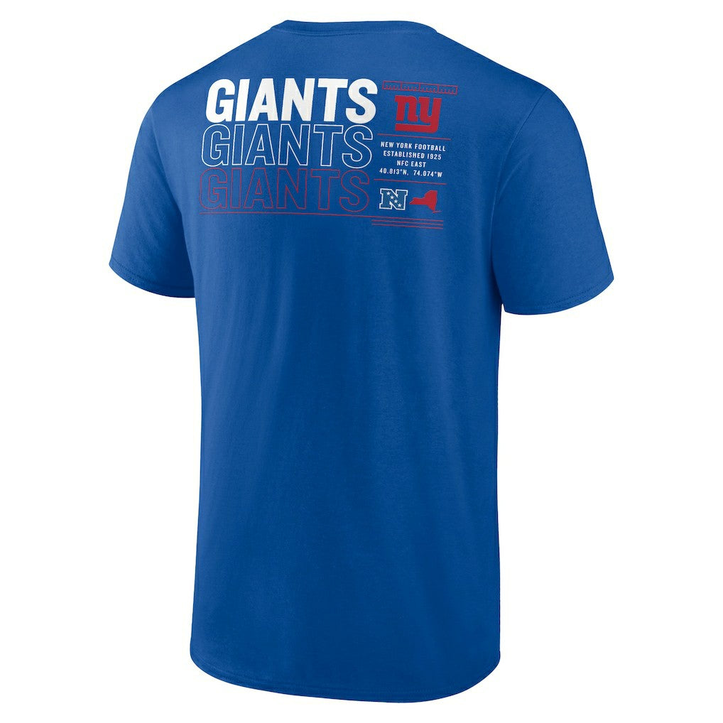 Fanatics New York Giants Repeat Stats T-Shirt Royal