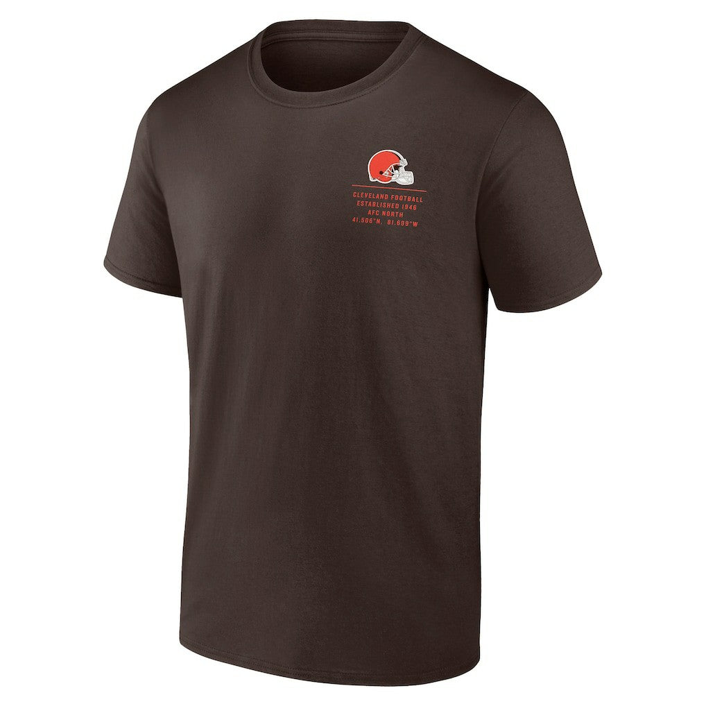 Fanatics Cleveland Browns Repeat Stats T-Shirt Brown