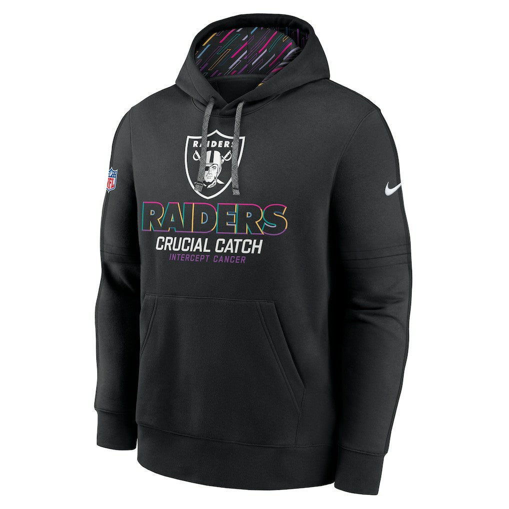 Nike Las Vegas Raiders 2024 NFL Crucial Catch Club Pullover Hoodie Black