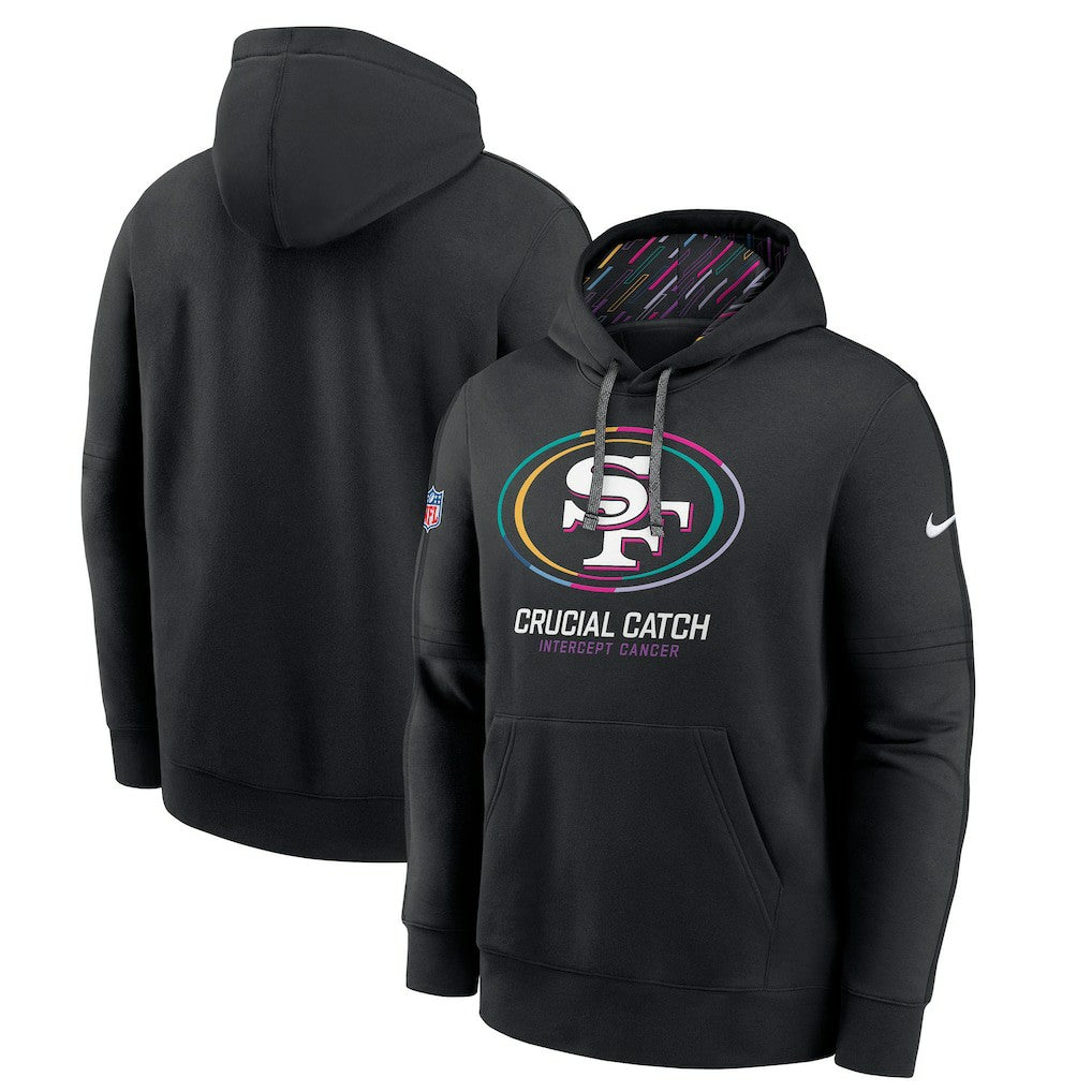 Nike San Francisco 49ers 2024 NFL Crucial Catch Big & Tall Club Pullover Hoodie Black