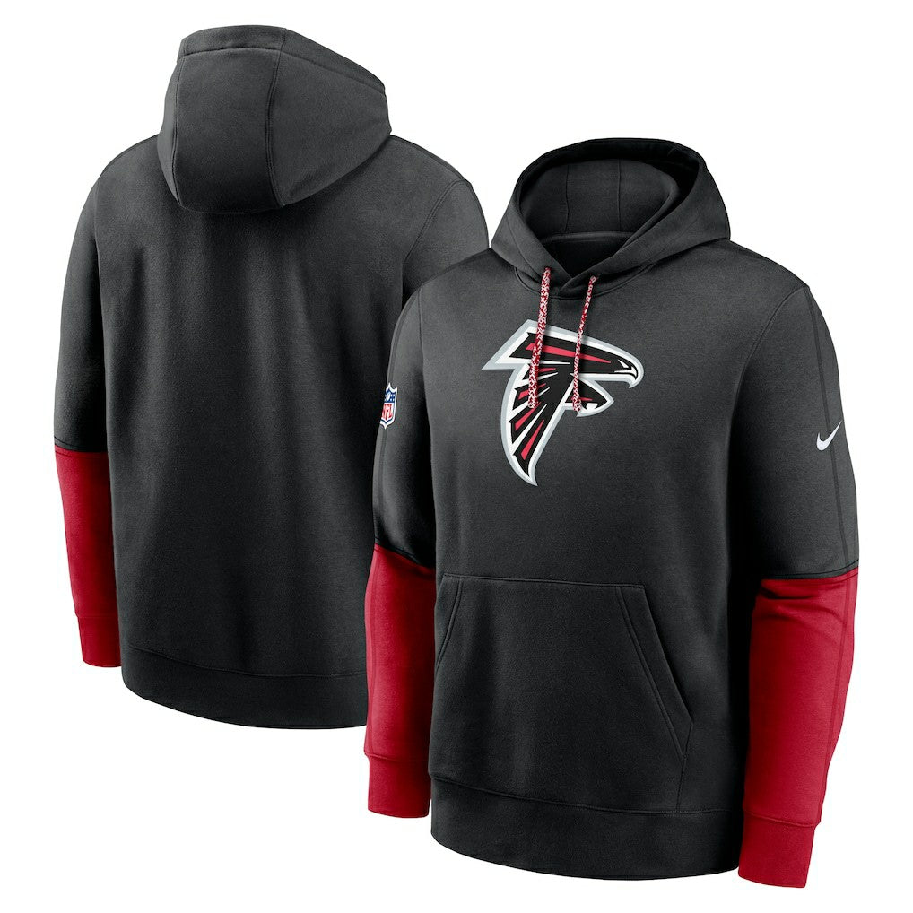 Nike Atlanta Falcons 2024 Sideline Club Pullover Hoodie Black