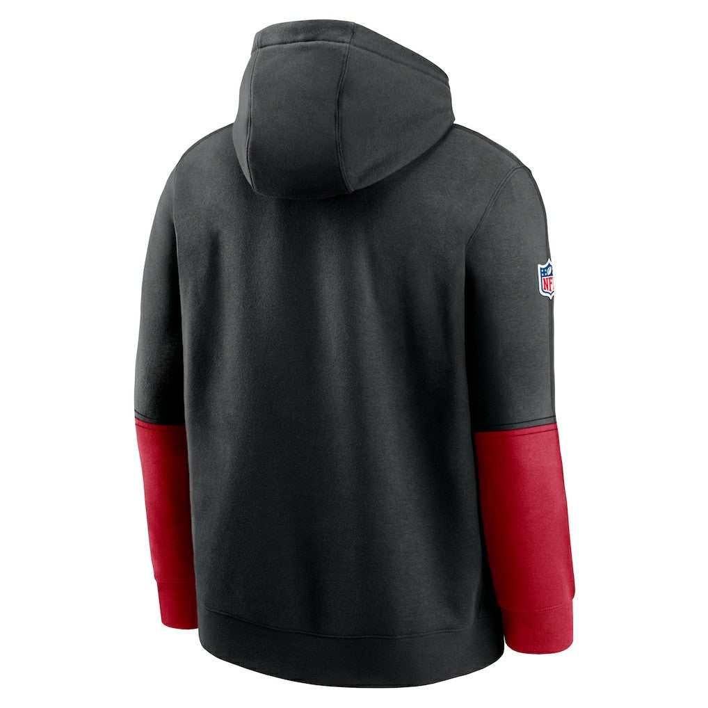 Nike Atlanta Falcons 2024 Sideline Club Pullover Hoodie Black