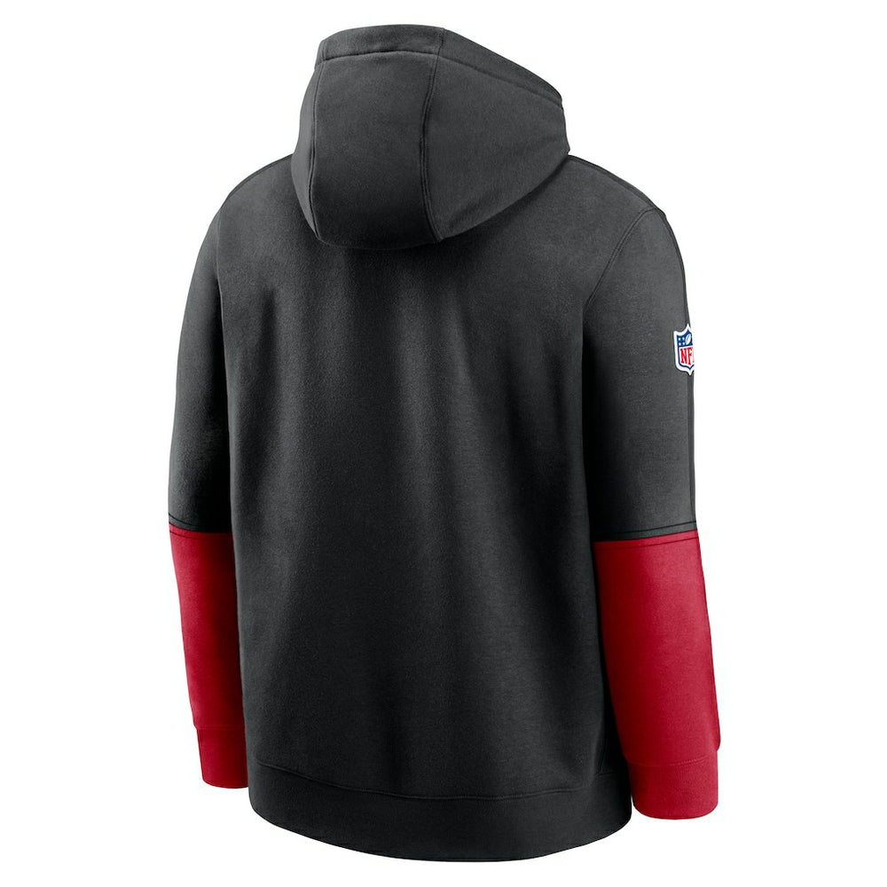 Nike Atlanta Falcons 2024 Sideline Club Pullover Hoodie Black
