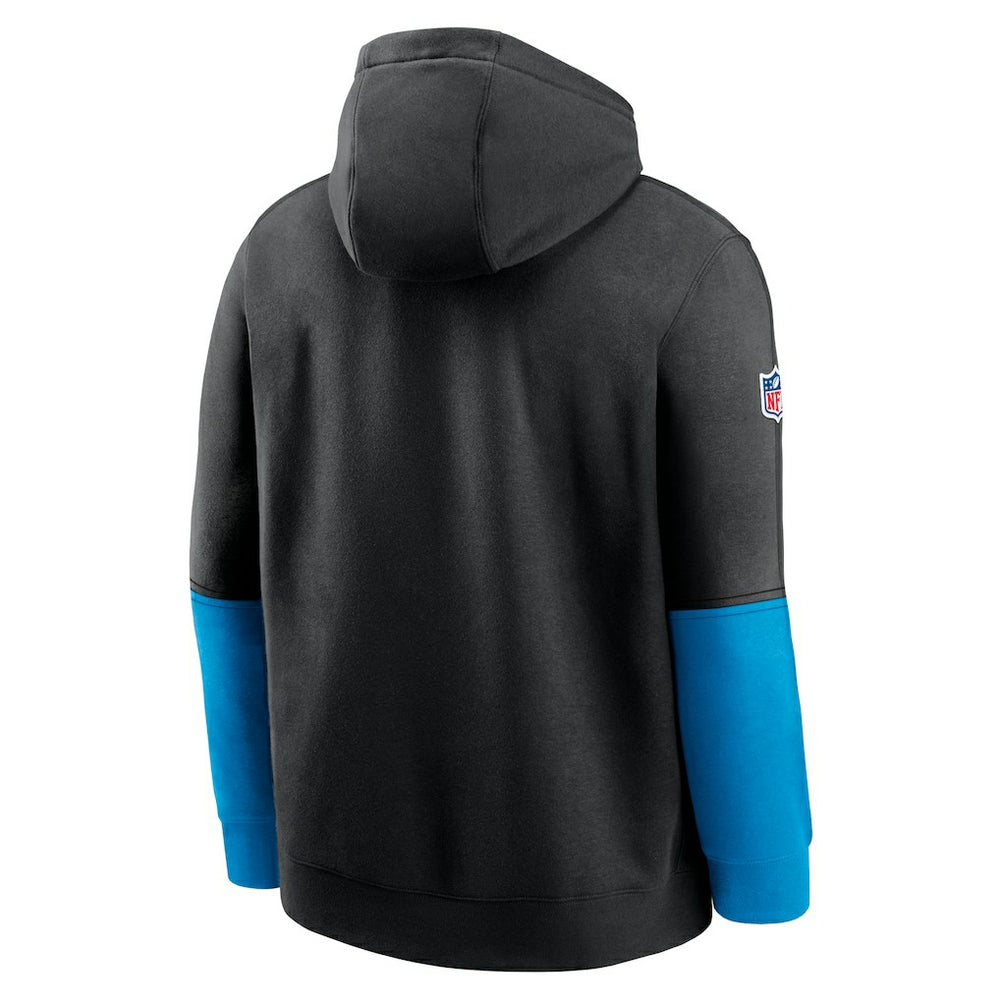 Nike Carolina Panthers 2024 Sideline Club Pullover Hoodie Black
