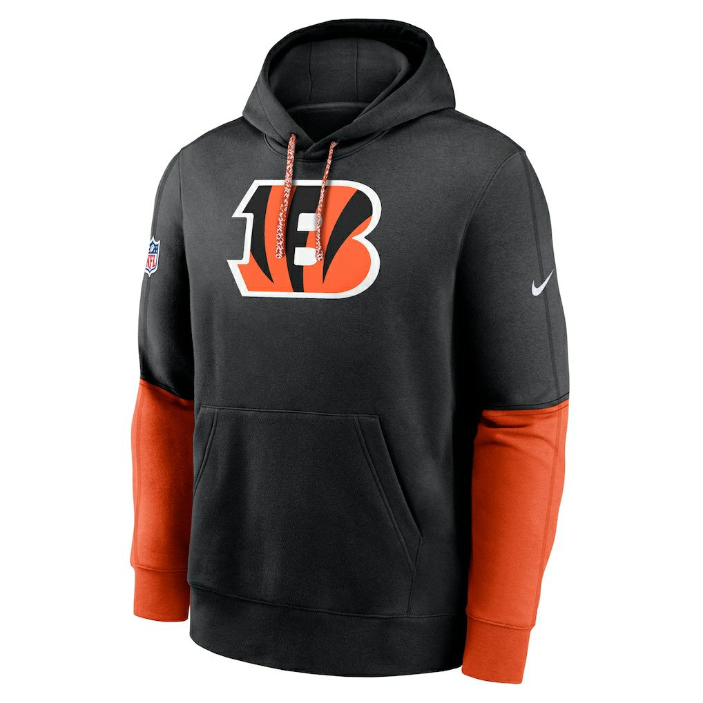 Nike Cincinnati Bengals 2024 Sideline Club Pullover Hoodie Black