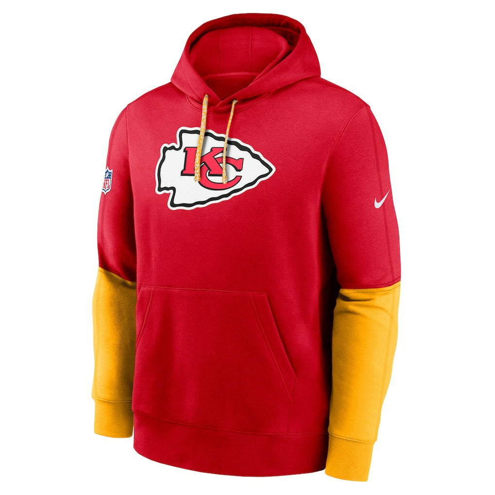 Nike Kansas City Chiefs 2024 Sideline Club Pullover Hoodie Red