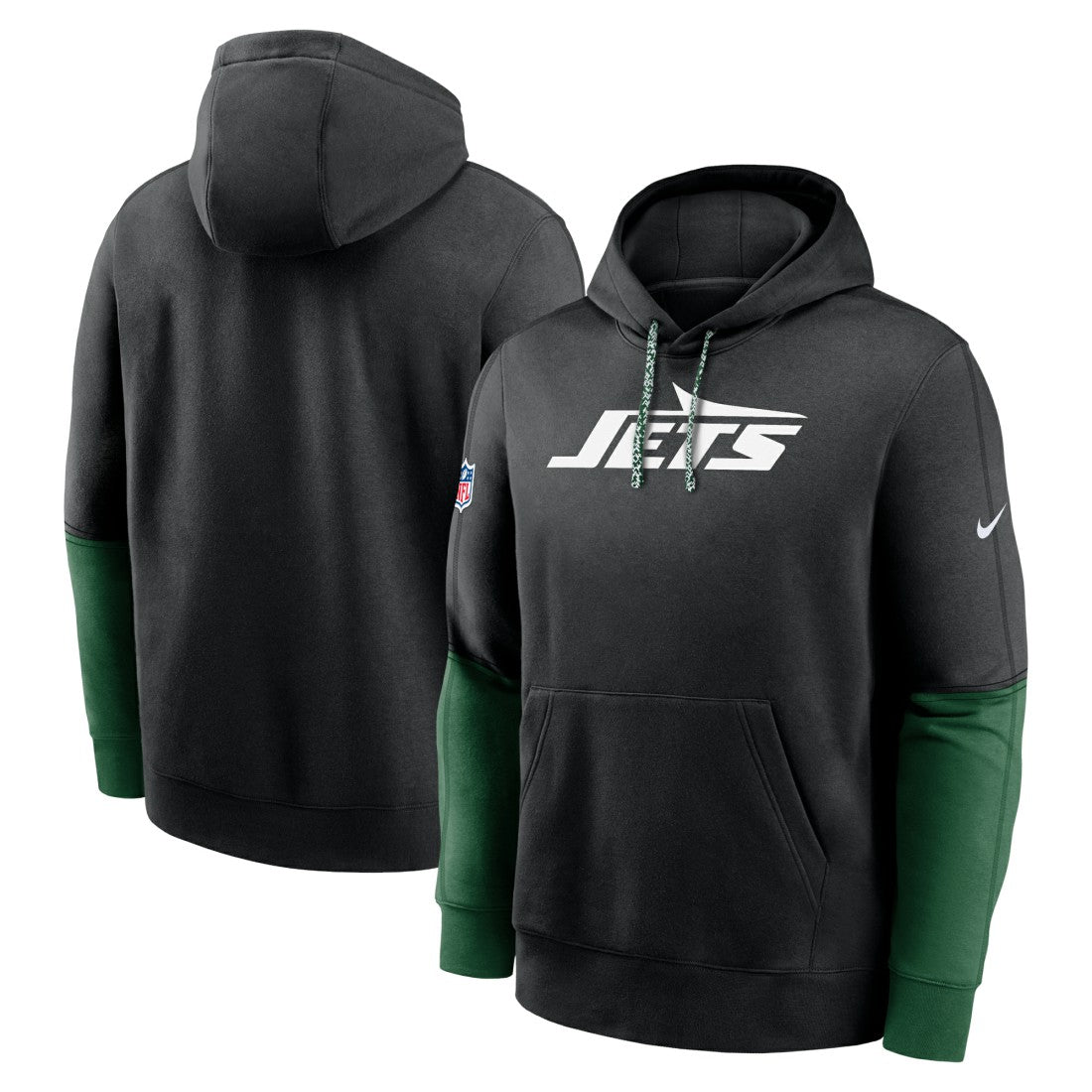 Nike New York Jets 2024 Sideline Club Pullover Hoodie Black