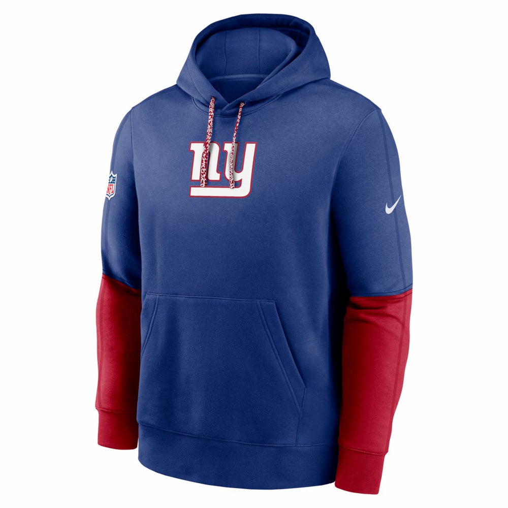 Nike New York Giants 2024 Sideline Club Pullover Hoodie Royal