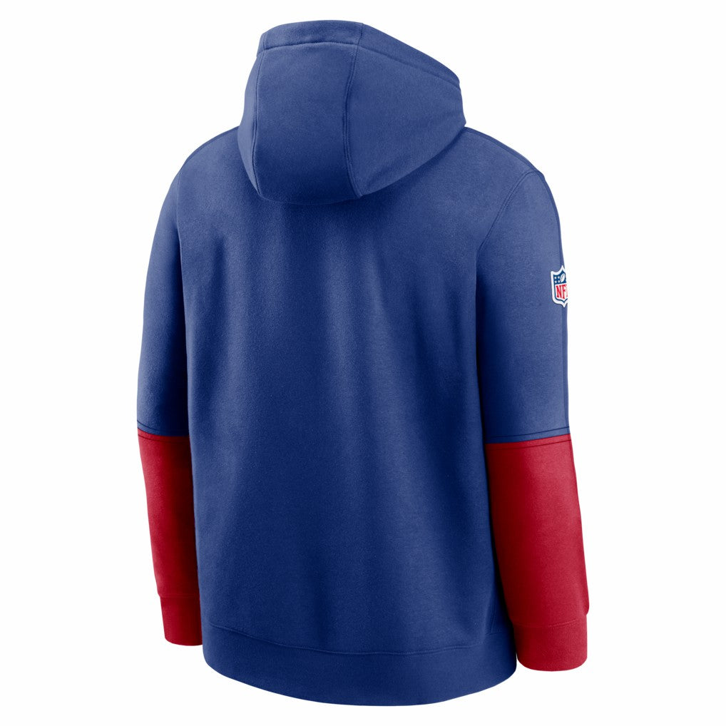 Nike New York Giants 2024 Sideline Club Pullover Hoodie Royal