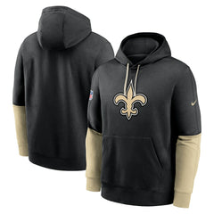 Nike New Orleans Saints 2024 Sideline Club Pullover Hoodie Black