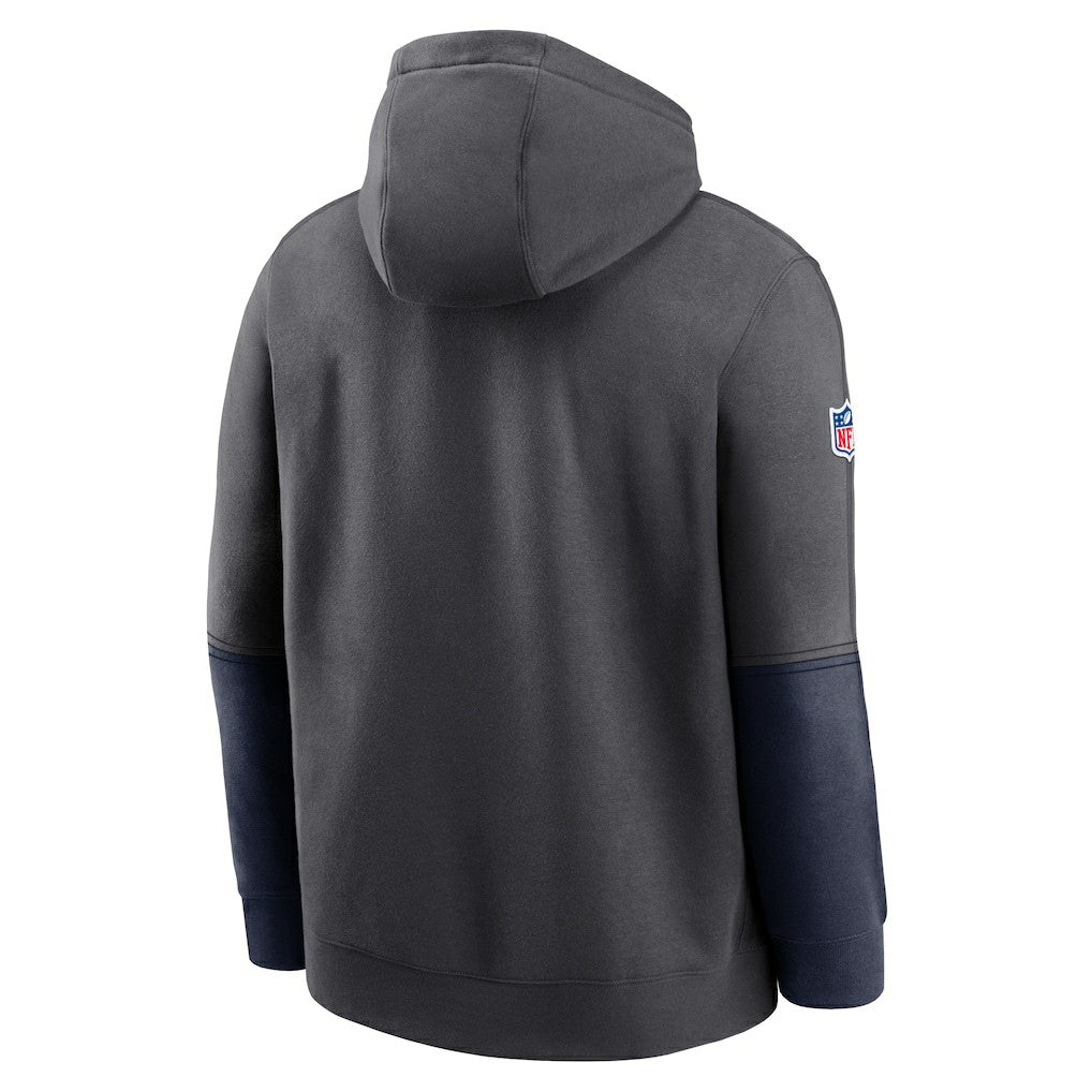 Nike Seattle Seahawks 2024 Sideline Club Pullover Hoodie Anthracite