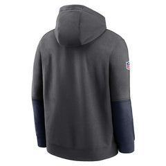 Nike Seattle Seahawks 2024 Sideline Club Pullover Hoodie Anthracite