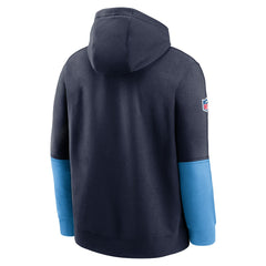 Nike Tennessee Titans 2024 Sideline Club Pullover Hoodie Navy