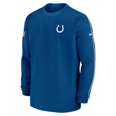 Nike Indianapolis Colts 2024 Sideline Coaches Long Sleeve Top Royal