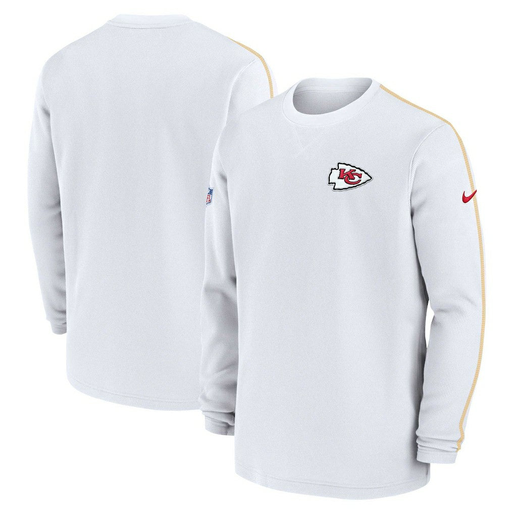 Nike Kansas City Chiefs 2024 Sideline Coaches Long Sleeve Top White